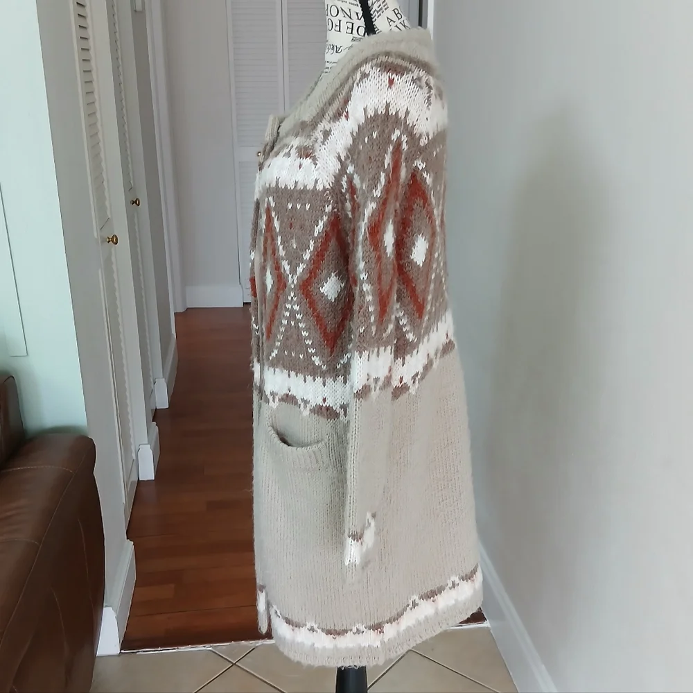 Free People Frosted Fair‎ Isle Cardigan